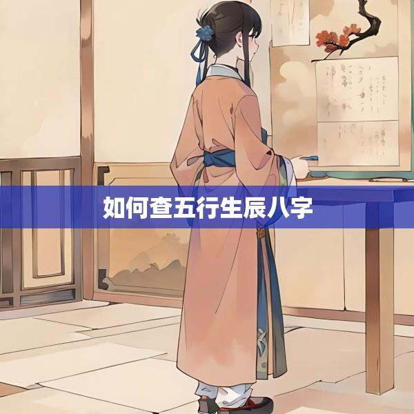 如何查五行生辰八字