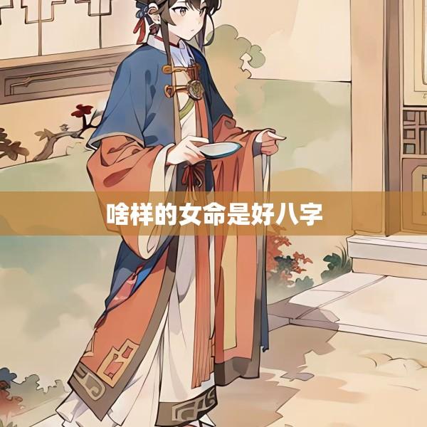 啥样的女命是好八字