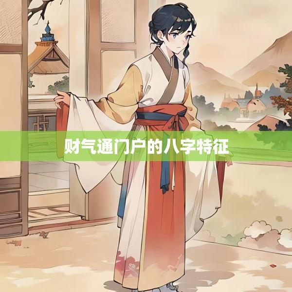 财气通门户的八字特征