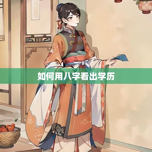 如何用八字看出学历