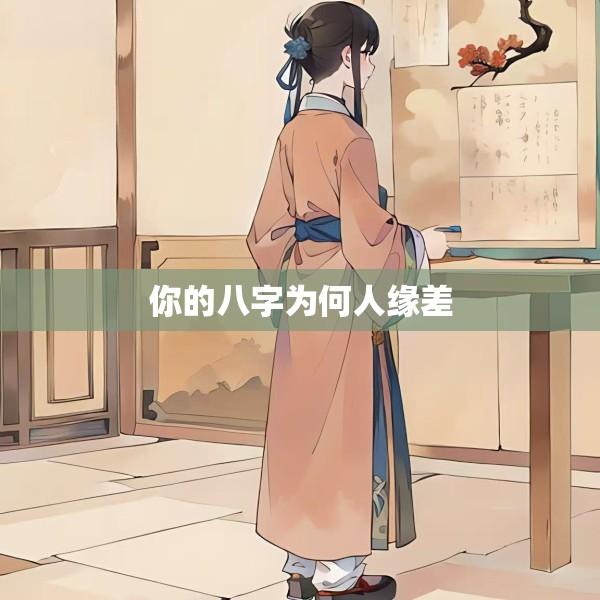 你的八字为何人缘差