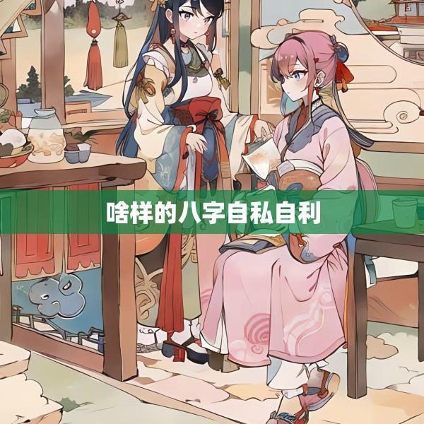 啥样的八字自私自利