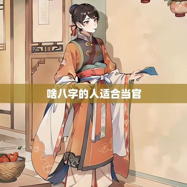 啥八字的人适合当官