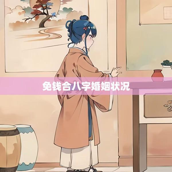 免钱合八字婚姻状况