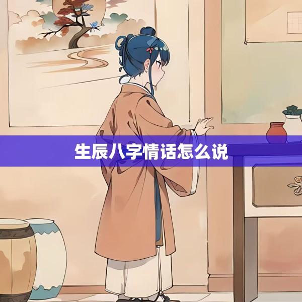 生辰八字情话怎么说