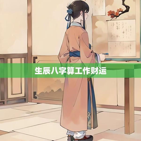生辰八字算工作财运