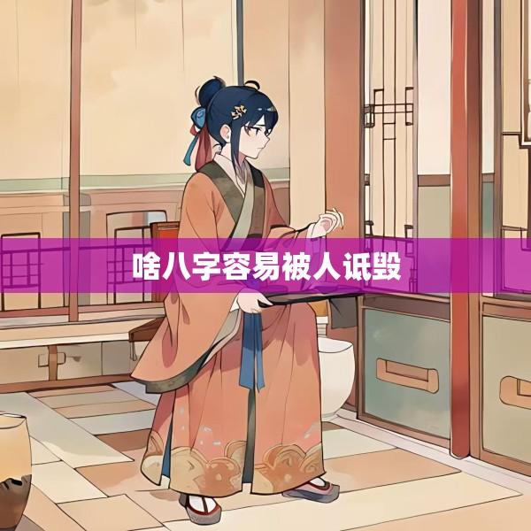 啥八字容易被人诋毁