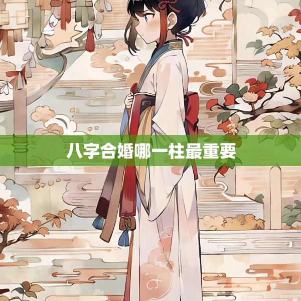 八字合婚哪一柱最重要