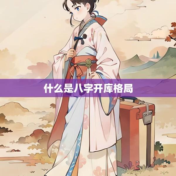 什么是八字开库格局