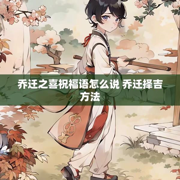 乔迁之喜祝福语怎么说 乔迁择吉方法