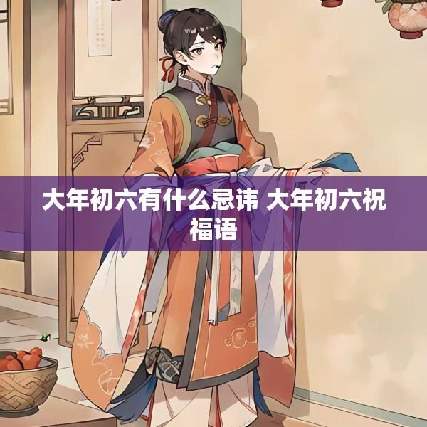 大年初六有什么忌讳 大年初六祝福语