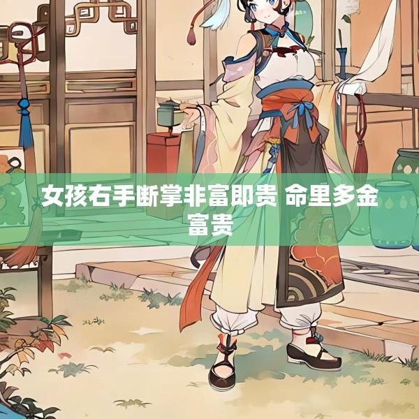 女孩右手断掌非富即贵 命里多金富贵