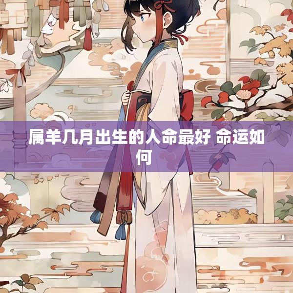 属羊几月出生的人命最好 命运如何 