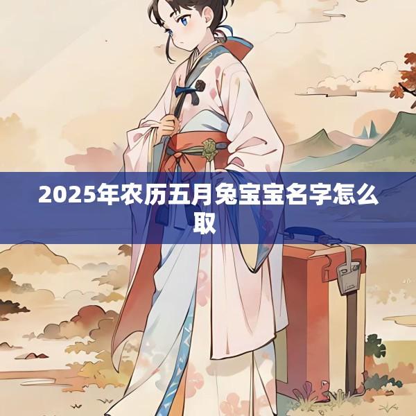 2025年农历五月兔宝宝名字怎么取 