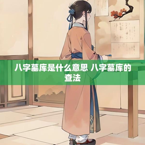 八字墓库是什么意思 八字墓库的查法