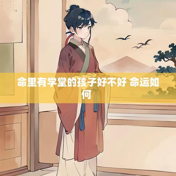 命里有学堂的孩子好不好 命运如何 