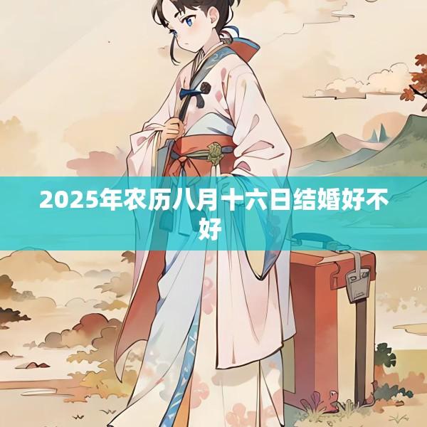 2025年农历八月十六日结婚好不好 