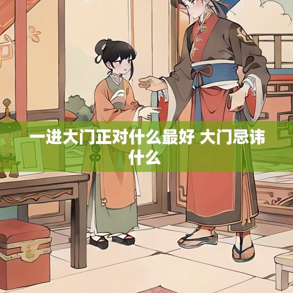 一进大门正对什么最好 大门忌讳什么 
