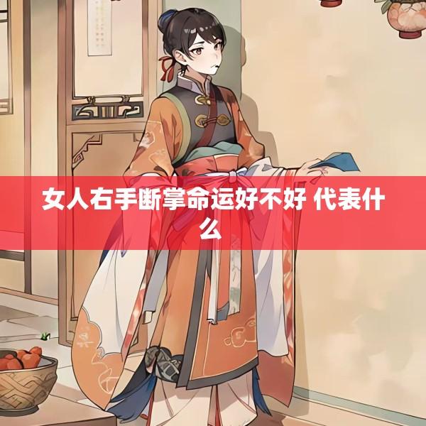 女人右手断掌命运好不好 代表什么 