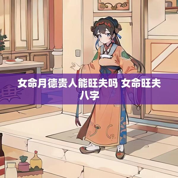 女命月德贵人能旺夫吗 女命旺夫八字