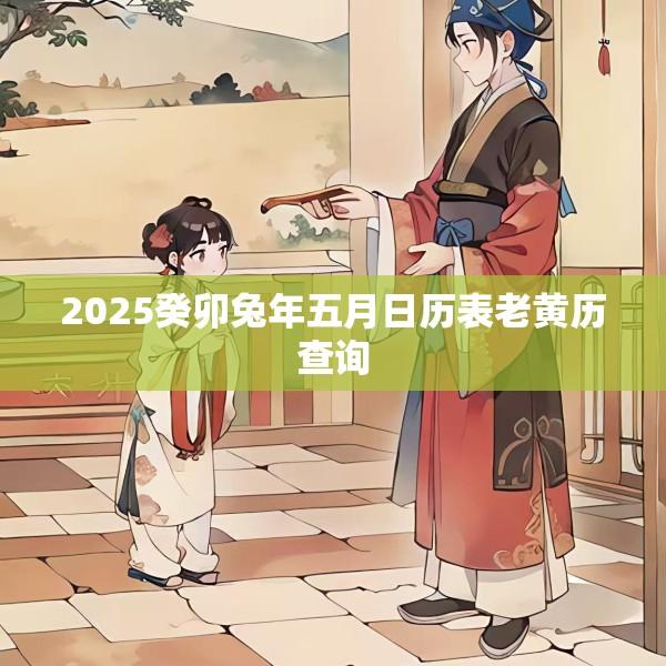 2025癸卯兔年五月日历表老黄历查询