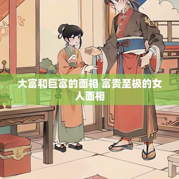 大富和巨富的面相 富贵至极的女人面相