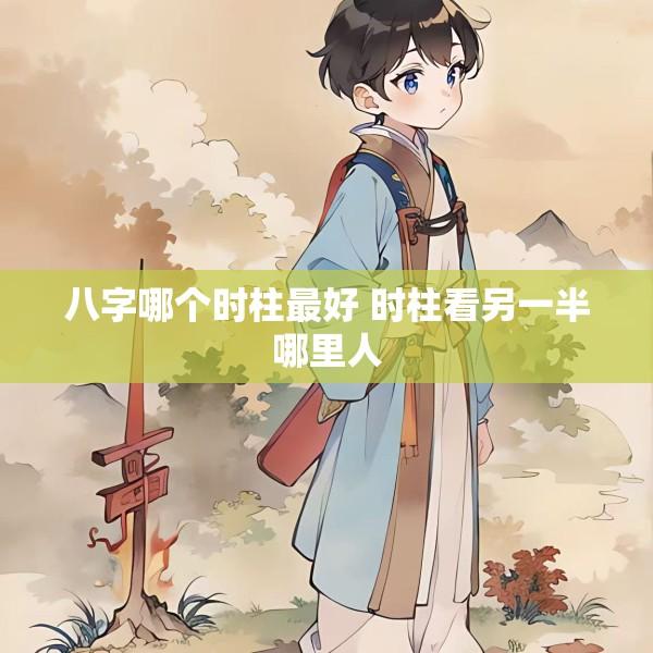 八字哪个时柱最好 时柱看另一半哪里人