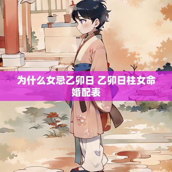 为什么女忌乙卯日 乙卯日柱女命婚配表