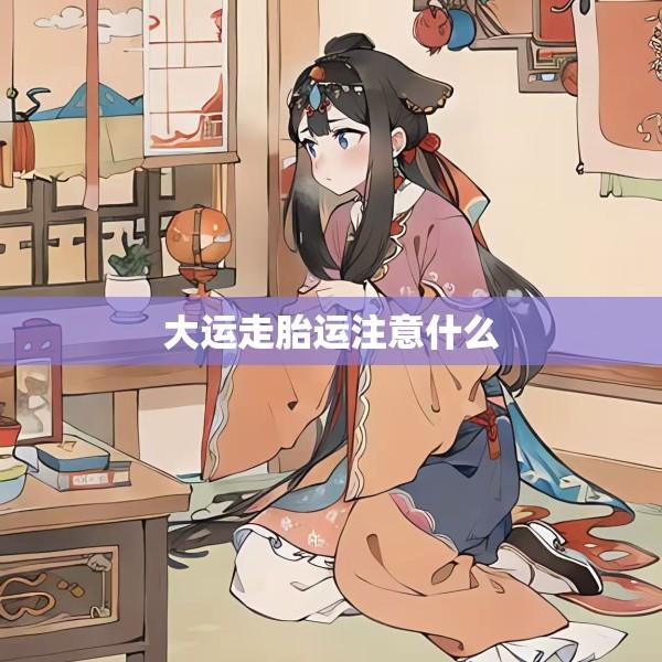 大运走胎运注意什么