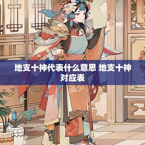 地支十神代表什么意思 地支十神对应表