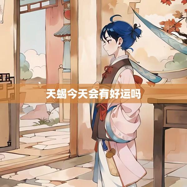 天蝎今天会有好运吗