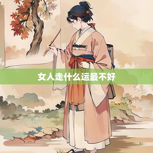 女人走什么运最不好