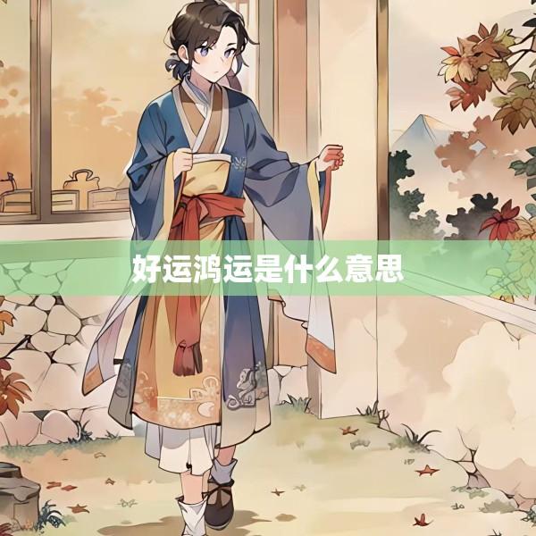 好运鸿运是什么意思