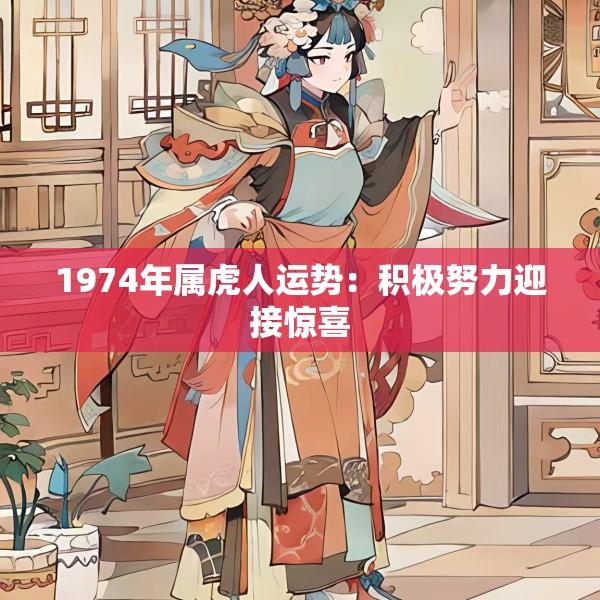 1974年属虎人运势：积极努力迎接惊喜