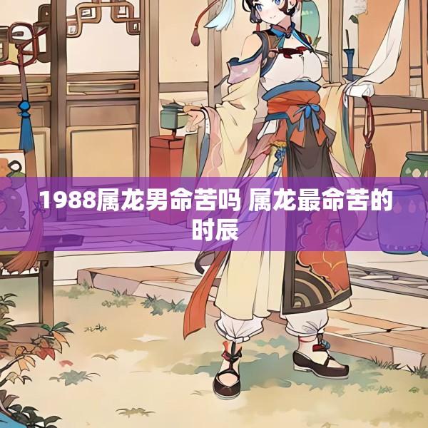 1988属龙男命苦吗 属龙最命苦的时辰