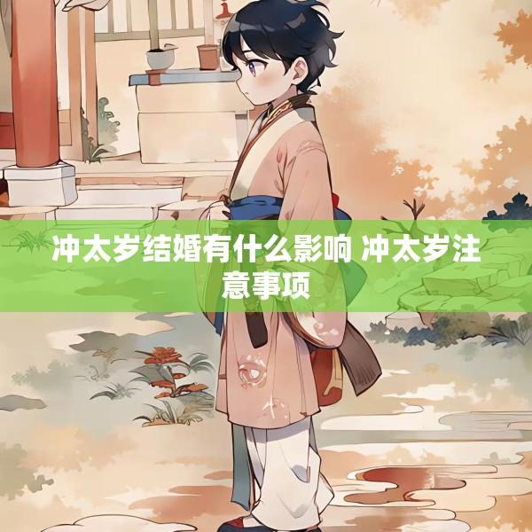 冲太岁结婚有什么影响 冲太岁注意事项
