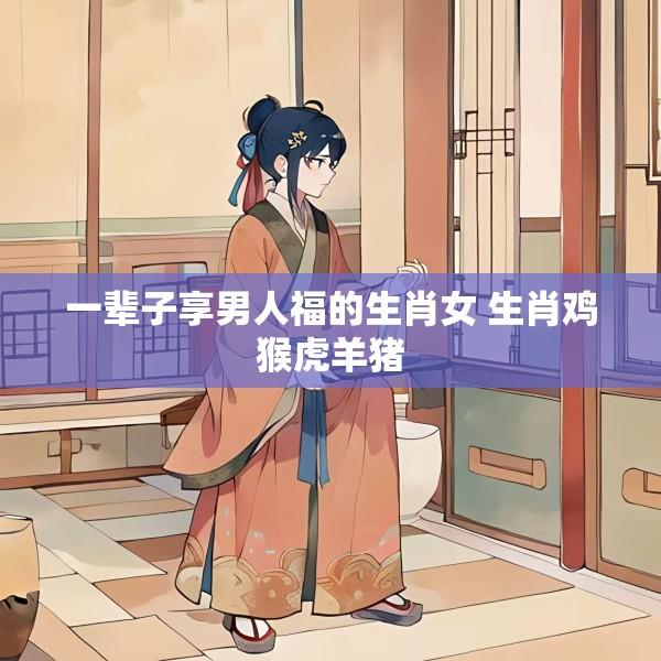 一辈子享男人福的生肖女 生肖鸡猴虎羊猪
