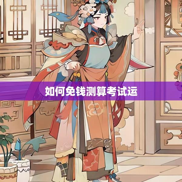 如何免钱测算考试运