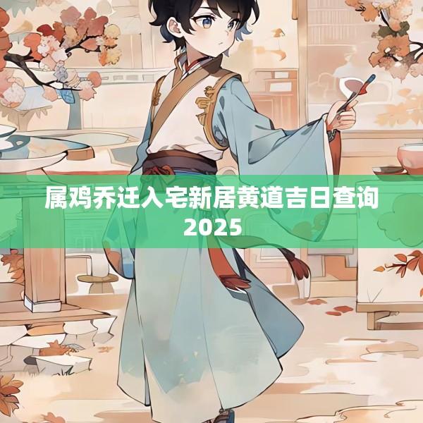 属鸡乔迁入宅新居黄道吉日查询2025