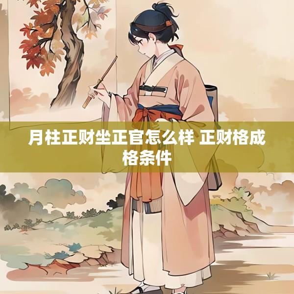 月柱正财坐正官怎么样 正财格成格条件