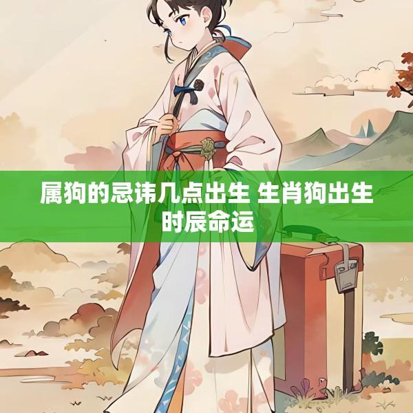 属狗的忌讳几点出生 生肖狗出生时辰命运