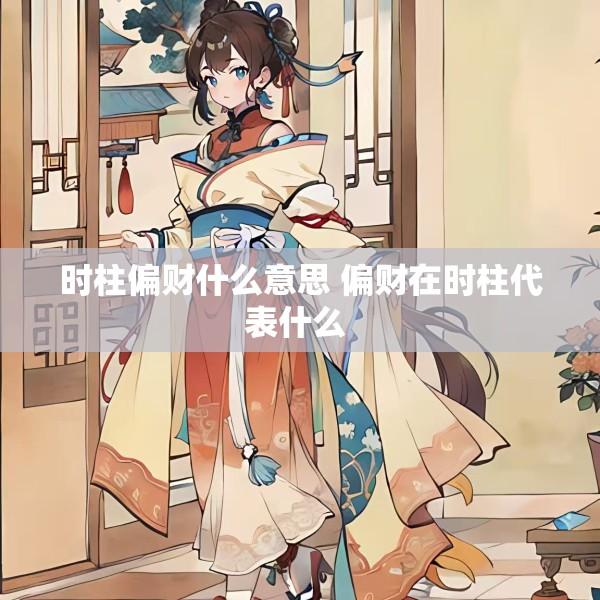 时柱偏财什么意思 偏财在时柱代表什么 