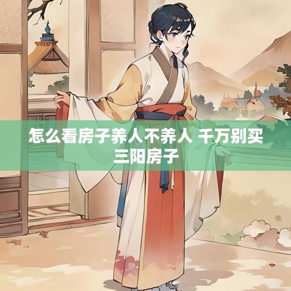怎么看房子养人不养人 千万别买三阳房子