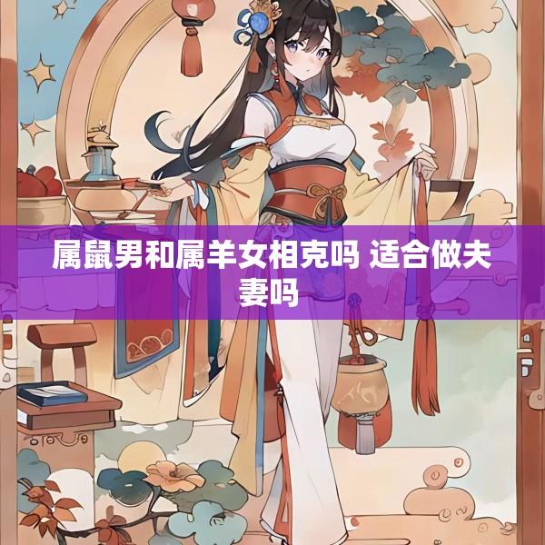 属鼠男和属羊女相克吗 适合做夫妻吗 
