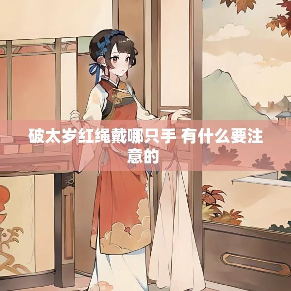 破太岁红绳戴哪只手 有什么要注意的 