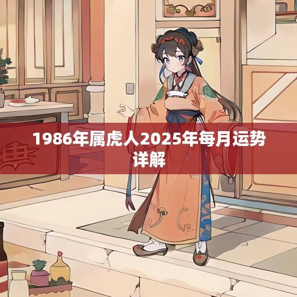 1986年属虎人2025年每月运势详解