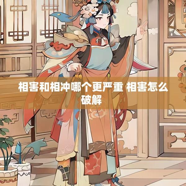 相害和相冲哪个更严重 相害怎么破解 