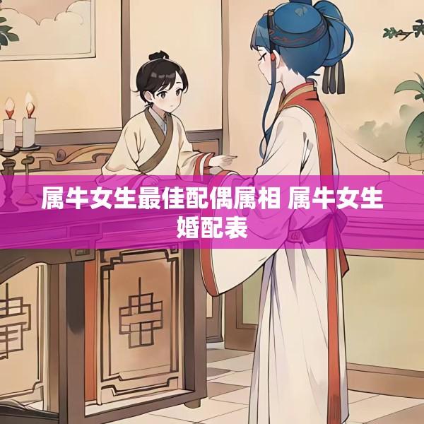 属牛女生最佳配偶属相 属牛女生婚配表
