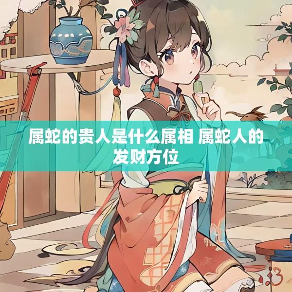属蛇的贵人是什么属相 属蛇人的发财方位