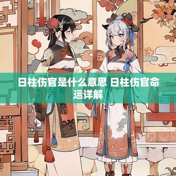 日柱伤官是什么意思 日柱伤官命运详解